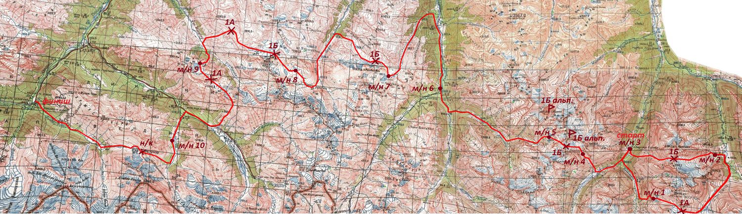 Обзорная карта маршрута